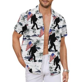 Fashion Men's Casual Floral Print Special-interest Design Shirt (Option: YPM15733-4XL)