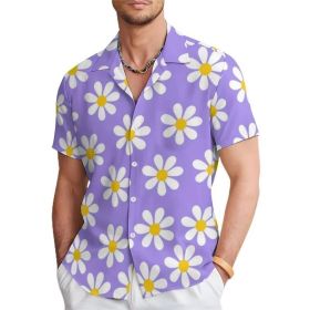 Fashion Men's Casual Floral Print Special-interest Design Shirt (Option: 4 Models-L)